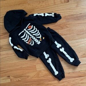 Toddler Skeleton Hoodie and Pants Set